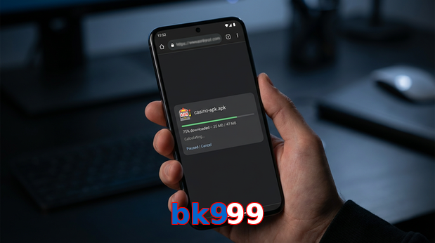 Main screen of Bk999 apk page for PK players